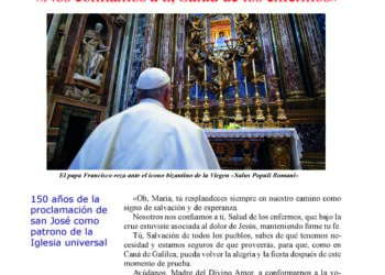 «Nos confiamos a tí, Salud de los enfermos»