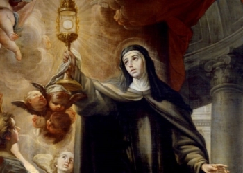 Santa Clara de Asís y su amor por la Eucaristía
